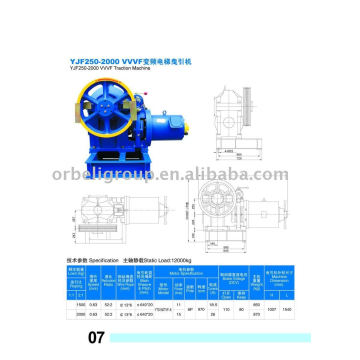 Machine de traction VVVF Elevator, moteur